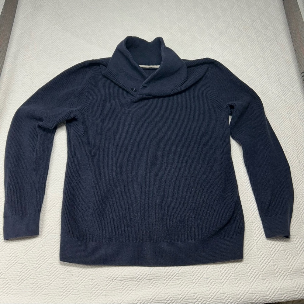 Banana Republic Deep Blue Cowl Neck Sweater